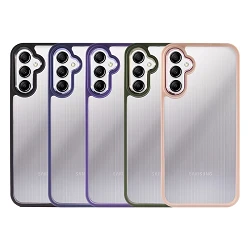 Funda Premium Antigolpe de Silicona para Samsung Galaxy A15 Borde Camara Aluminio 6 Color