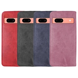 Funda Tapa con Tarjetero Google Pixel 7A Polipiel - 4 Colores