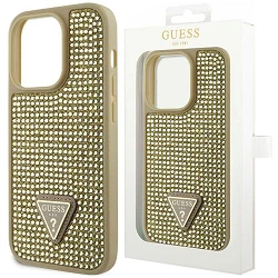 Guess Rhinestones Case for iPhone 12 Pro Max Gold