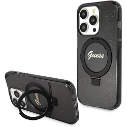 Etui Guess Magsafe avec anneau de support iPhone 15