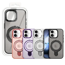 Funda Purpurina Magsafe Con Anilla Magsafe iPhone 16 - 4 Colores