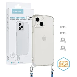 Coque 2en1 Transparent ClearStrap pour iPhone 13/14