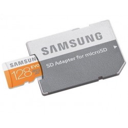 Samsung Carte Mémoire 128GB EVO Classe 10 avec adaptateur