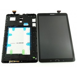 Pantalla Completa + Carcasa Frontal Original Galaxy Tab E 9.6 (T560). Negro. Service Pack