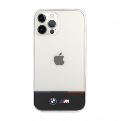BMW M PC/TPU Horizontal Tricolor Hard Case iPhone 12 Pro Max (BMHCP12LMHTHK)