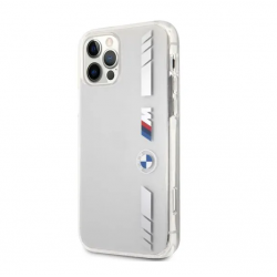 BMW Case PC/TPU Silver Stripes iPhone 12/12 Pro (BMHCP12MMKTSS)
