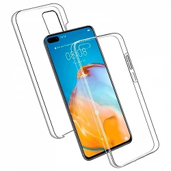 Case double Huawei P40 silicone Transparent front and rear