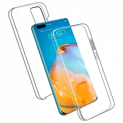 Case double Huawei P40 Pro silicone Transparent front and rear