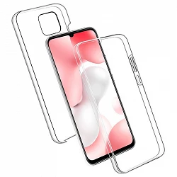 Funda Doble Xiaomi Mi 10 Lite Silicona Transparente Delantera y Traser