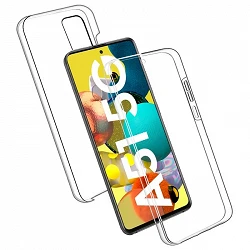 Coque Double Samsung Galaxy A51 5G Silicone Transparente Avant et Arrière