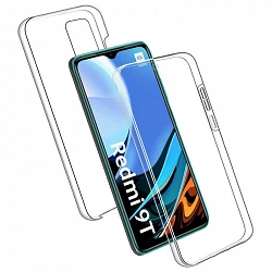 Case double Xiaomi Redmi 9T silicone Transparent front and rear