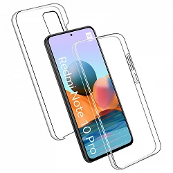 Case double Xiaomi Redmi Note 10 Pro silicone Transparent front and rear