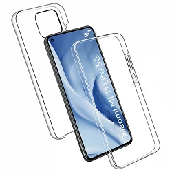 Case double Xiaomi MI 11 Lite silicone Transparent front and rear