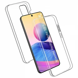 Case double Xiaomi Redmi Note 10-5G silicone Transparent front and rear