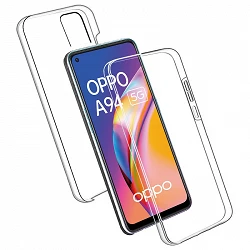 Double Coque Oppo A94 Silicone Transparent Avant et Arrière