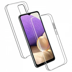 Case double Samsung Galaxy A33-5G silicone Transparent front and rear