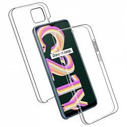 Case double Realme C21Y silicone Transparent front and rear