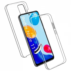 Case double Xiaomi Redmi Note 11 4G silicone Transparent front and rear