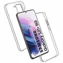 Case double Samsung Galaxy S21 Plus silicone Transparent front and rear