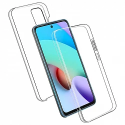 Case double Xiaomi Pocophone X4 Pro silicone Transparent front and rear