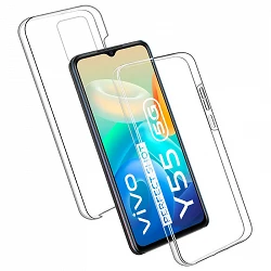 Case double Vivo Y55 silicone Transparent front and rear