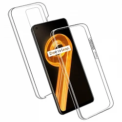 Case double Realme 9I silicone Transparent front and rear