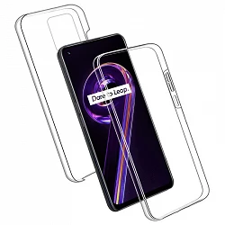 Case double Realme 9 Pro silicone Transparent front and rear