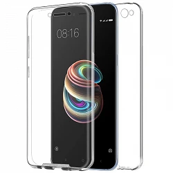 Case double Xiaomi Redmi 5A silicone Transparent front and rear