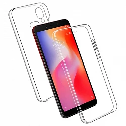 Case double Xiaomi Redmi 6 silicone Transparent front and rear