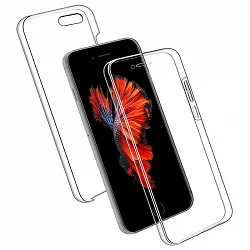 Double Coque iPhone 6 / 6s Silicone Transparent Avant et Arrière