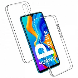 Double Coque Huawei P30 Lite Silicone Transparente Avant et Arrière