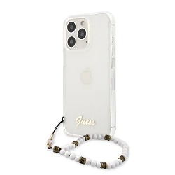 Guess Script and White Pearls Case iPhone 13 Pro