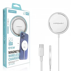 MagSafe Apokin 15W Chargeur de charge rapide sans fil magnétique ultra mince pour iPhone 12