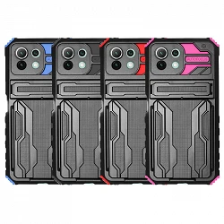 Porte-cartes et étui Rock Anti-Shock pour Xiaomi Mi 11 Lite - 4 Couleurs