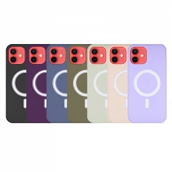 Coque en silicone Premium Magsafe pour iPhone 11 7 couleurs