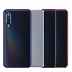 Case Gel Xiaomi Mi 9 Smoked with colored edger