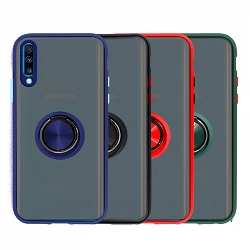 Case Gel Samsung Galaxy A70 magnet with holder Smoked