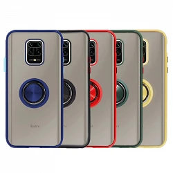 Case Gel Xiaomi Redmi Note 9S/Note 9 Pro magnet with holder Smoked