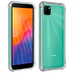 Case anti-blow Huawei Y5P 2020 Gel Transparent with reinforced corners