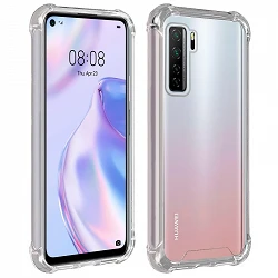 Case anti-blow Huawei P40 Lite 5G Gel Transparent with reinforced corners