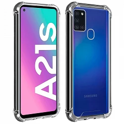 Case anti-blow Samsung Galaxy A21S Gel Transparent with reinforced corners