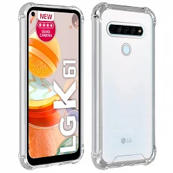 Case anti-blow LG K61 Gel Transparent with reinforced corners