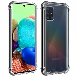 Case anti-blow Samsung Galaxy A71-5G Gel Transparent with reinforced corners