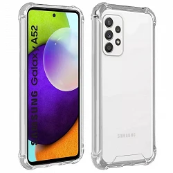Case anti-blow Samsung Galaxy A52 Gel Transparent with reinforced corners