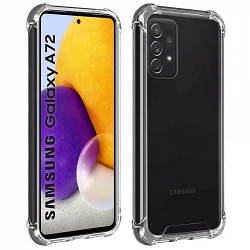 Case anti-blow Samsung Galaxy A72 Gel Transparent with reinforced corners