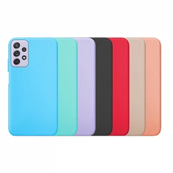 Case silicone smooth Samsung Galaxy A72 available in 7 Colors