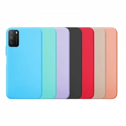 Case silicone smooth Xiaomi Redmi 9T / Poco M3 available in 8 Colors