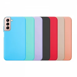 Case silicone smooth Samsung Galaxy S21 available in 9 Colors