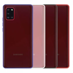 Coque Gel Samsung Galaxy A32-5G Smoke avec bordure colorée