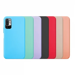 Case silicone smooth Xiaomi Redmi Note 10 available in 8 Colors